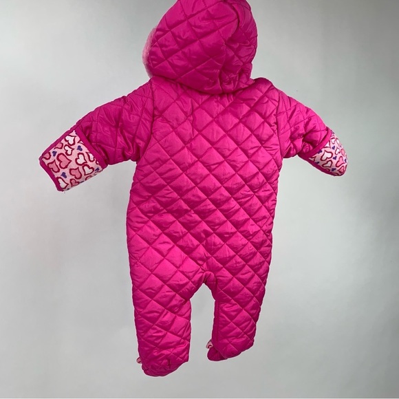 Duck Goose Baby Snow Quilted Padded Hooded Bunting One Piece Snowsuit 3-6 Mo - Picture 6 of 9